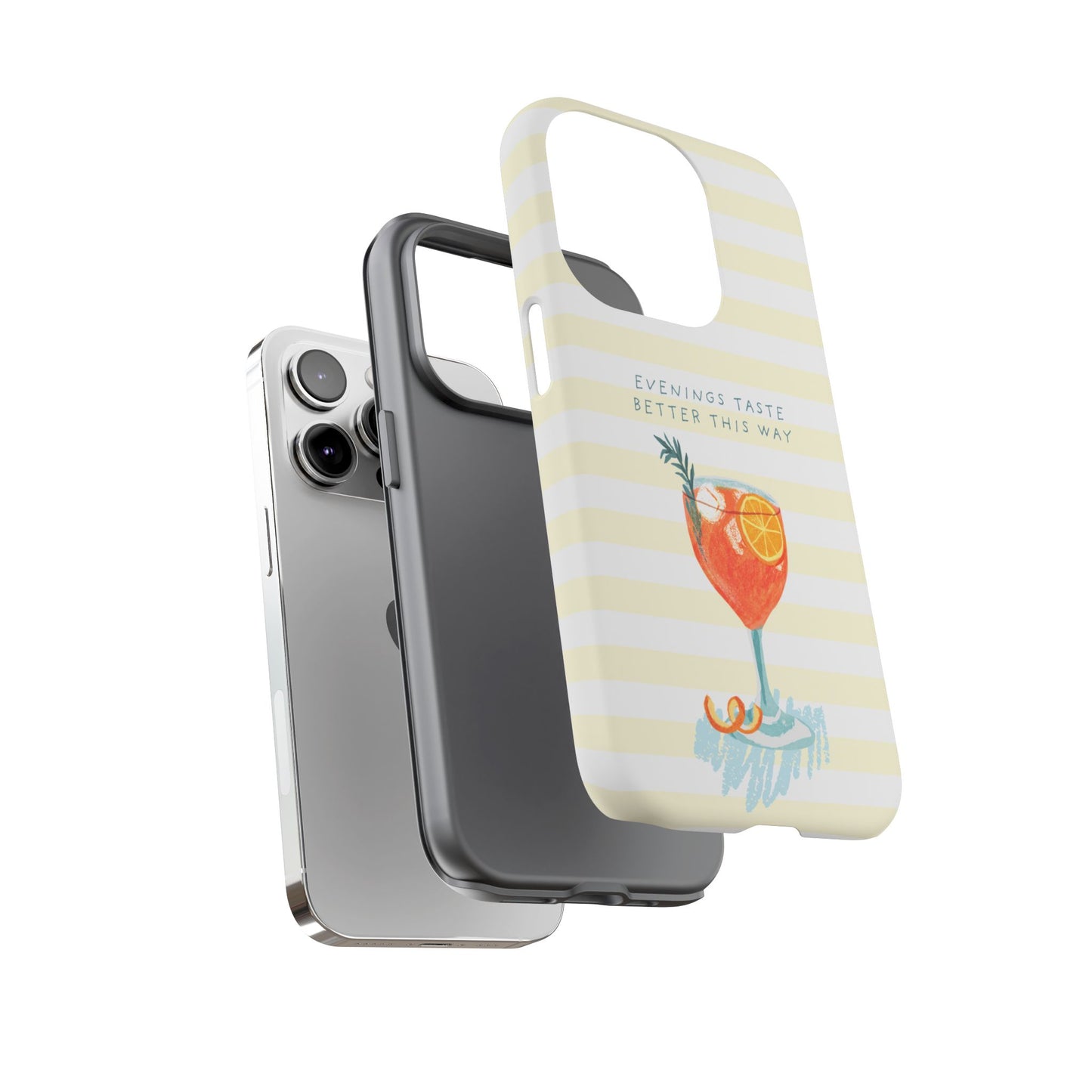 Phone Case — 'Evenings Taste Better This Way' Cocktail Design