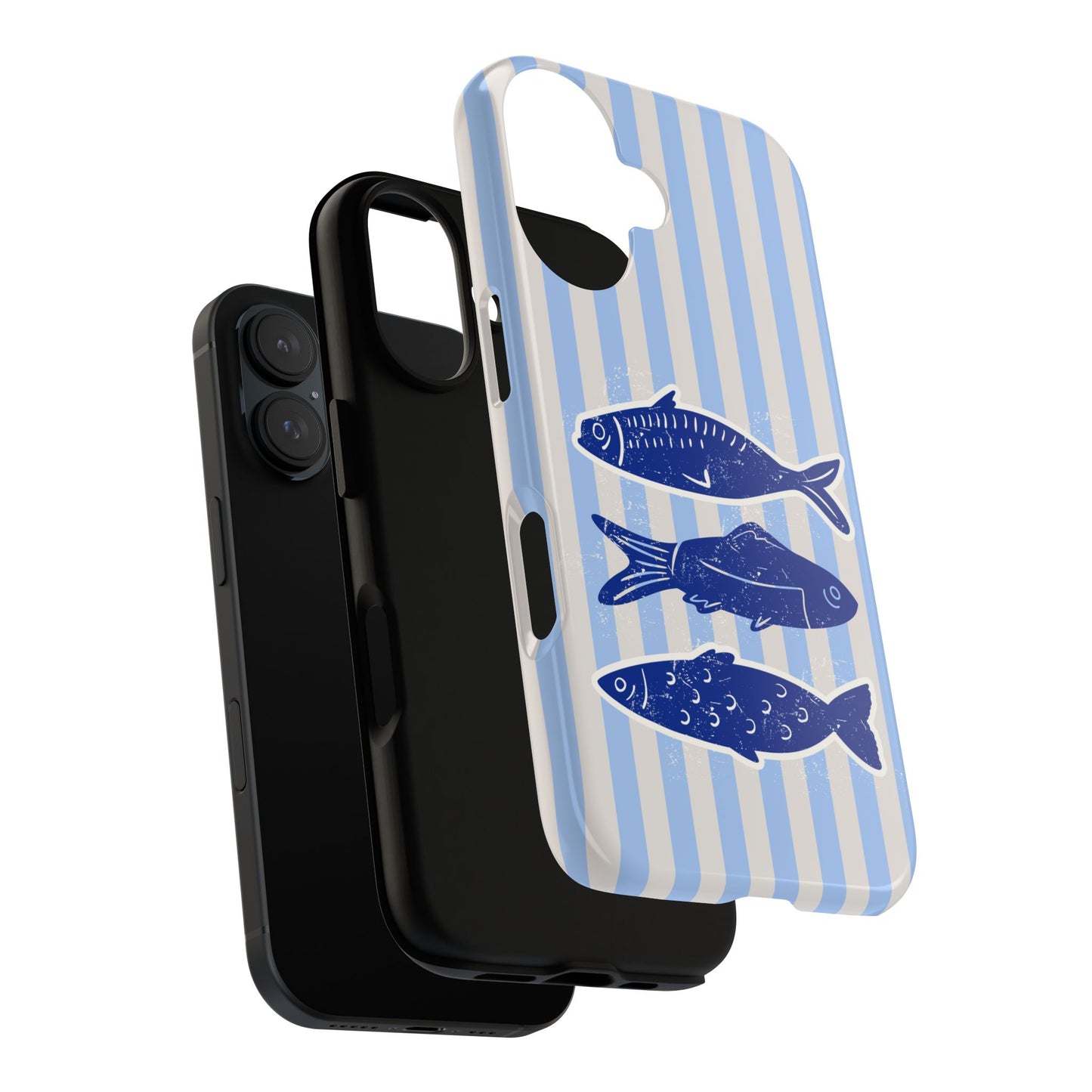 Nautical Blue Fish Phone Case