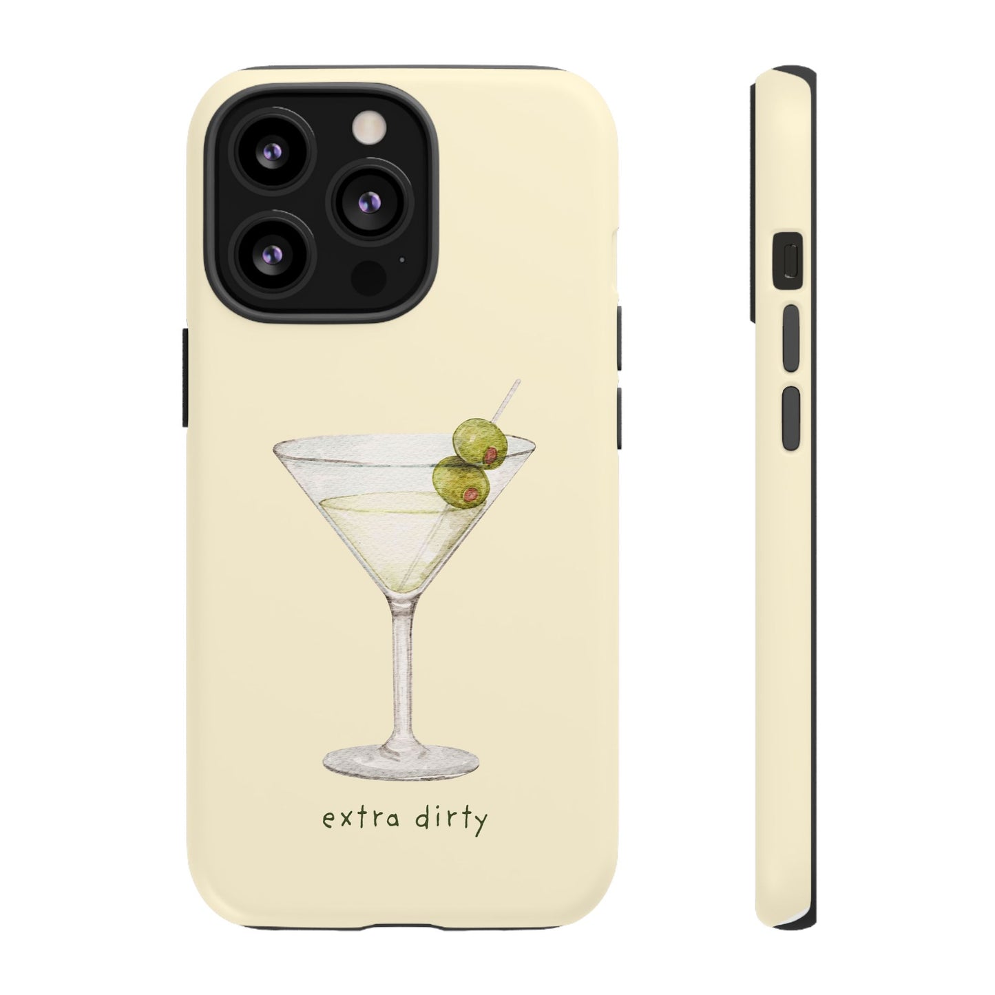 Phone Case — 'Extra Dirty' Martini Graphic